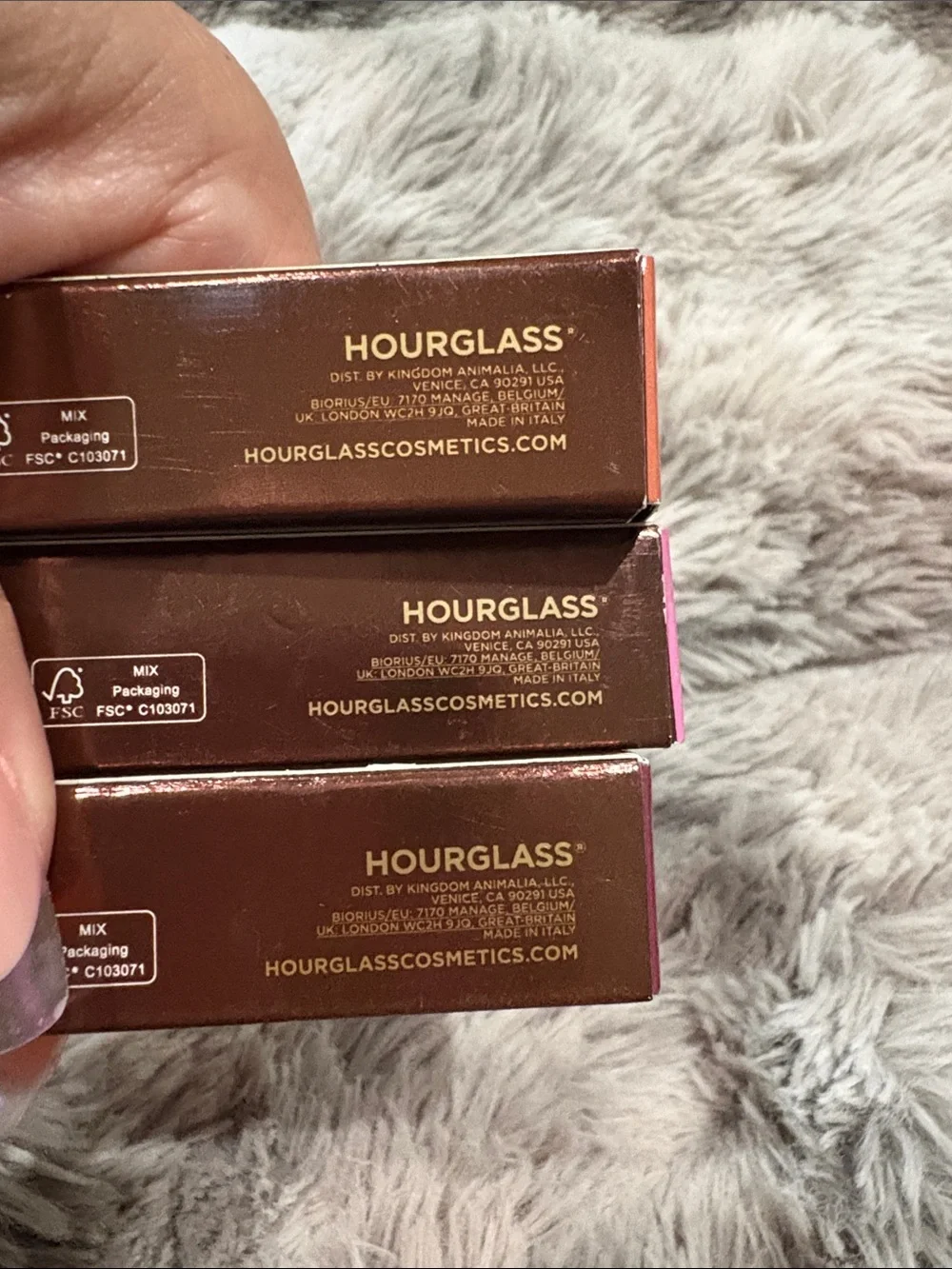Hourglass Unreal High Shine Volumizing Gloss Trio — Ignite, Enchant, Impact